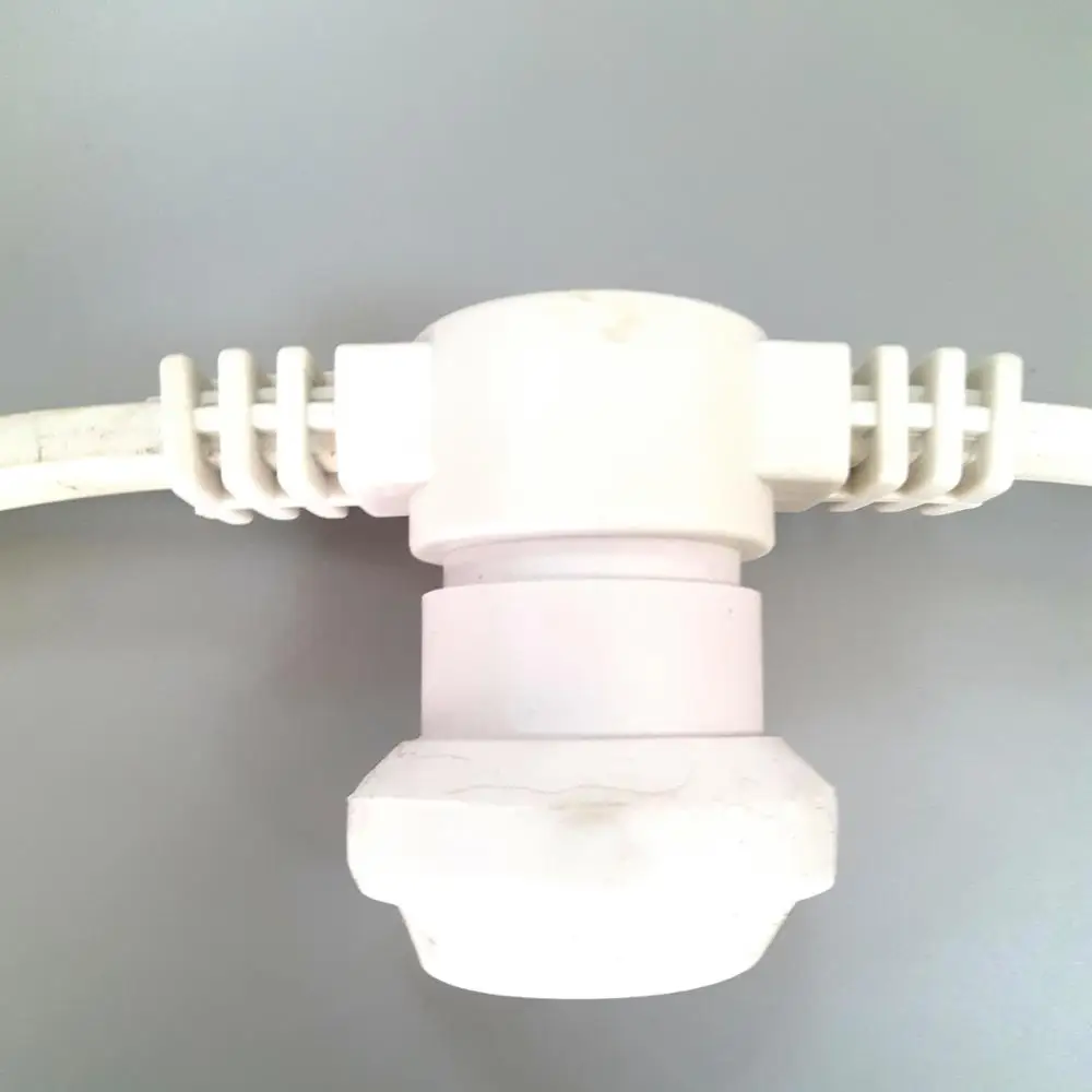 waterproof Festoon Lighting 100m white cable E27 Socket belt light