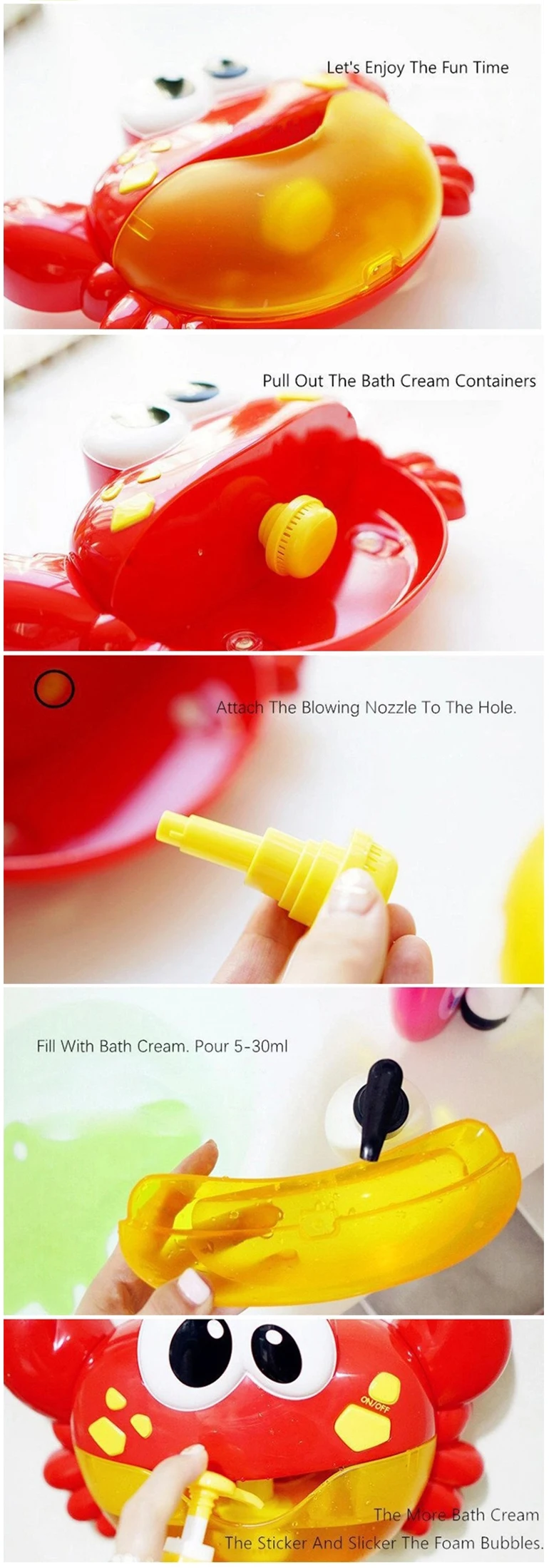 Kids electric bath water toy music crab bubble marker machine.jpg