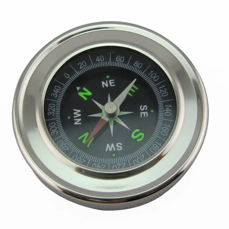 Mini Compass Outdoor Camping Hiking Trekking Metal Stainless Steel