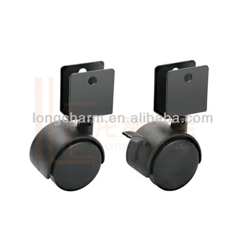 U Bracket Caster Wheel Casters For Sofas Swivel Plate With Lock