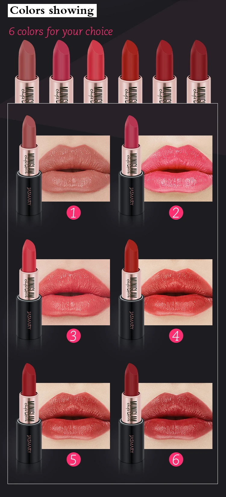 Lip makeup waterproof long last natural moisturizing magnetic lipstick