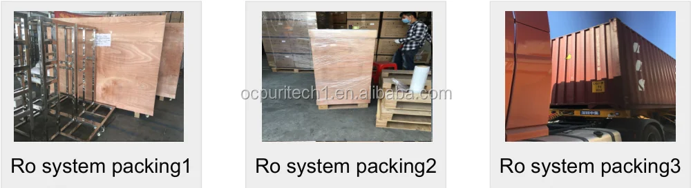 750L/H water purification system for ro pure water equipment with 4040 FRP tank