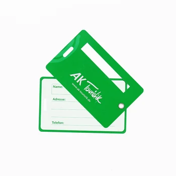 luggage pvc blank plastic custom personalized tag larger
