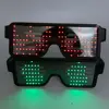 Flashing Message Pattern USB Rechargeable Party LED Sunglasses