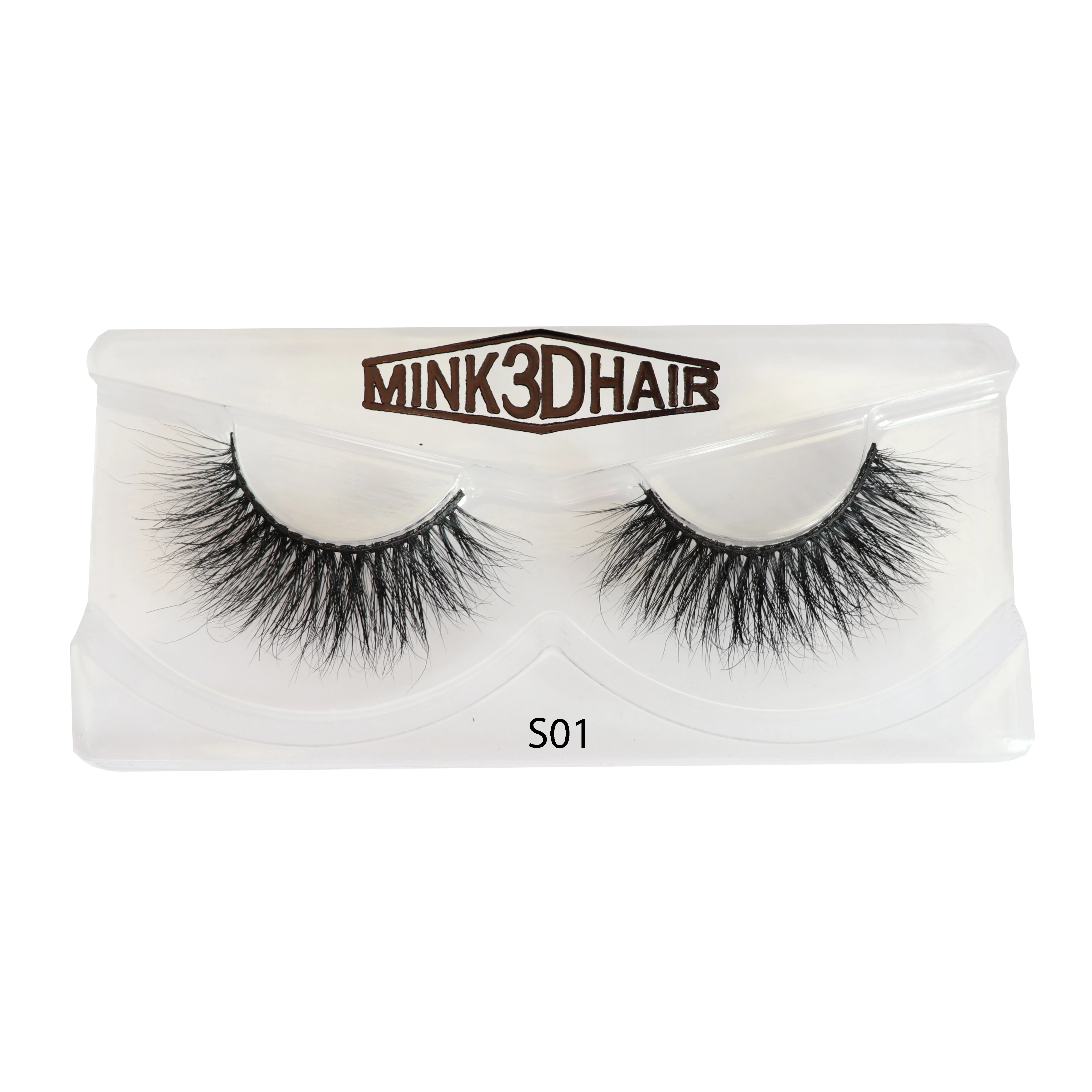 

2019 new arrival 3D mink eyelash wholesale price in eyelash packaging box, Natural black