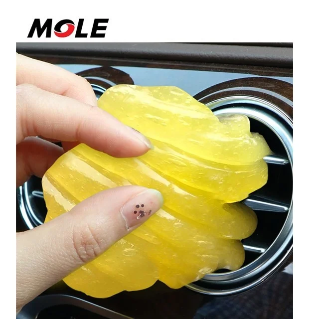 

Magic Innovative Super Soft Sticky Dust Cleaning Gel Gum Computer Car PC Laptop Keyboard Universal Dust Cleaner, Green/lemon/grape