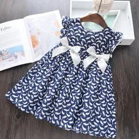 

New arrival Girls summer exquisite printing dress summer fancy dress for girls