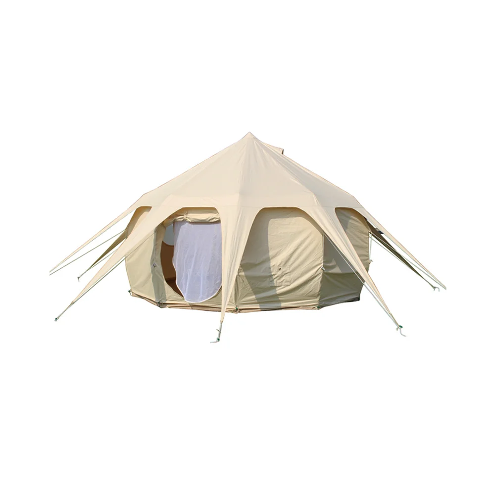 

W0824 2019 Promotion Emperor Tipi 5m lotus Bell Tent for sale, White