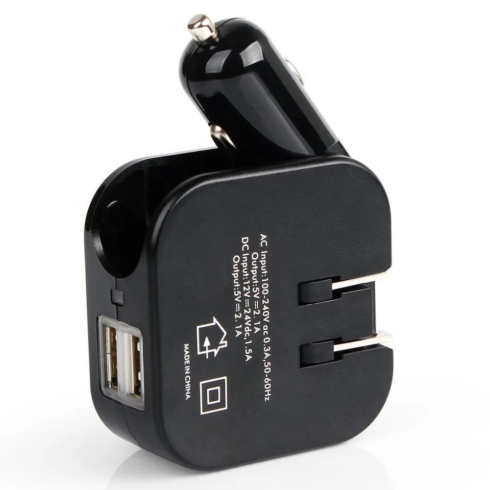 2017 New Usb Wall Car Charger Combo/usb Car And Home Charger/dual Port