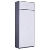 Vertical Full Height Double layer storage and wardrobe Metal Door Cabinet