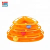 Triangle Plastic 3 Levels Cat Toy Mouse Cat Toy Tower of Tracks Pet Toy With Balls