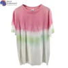 apparel Adults Age Group 3D Embroidery 100% cotton short sleeve Anti pilling tie dyed t shirt
