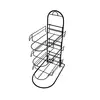 Sports Products Retail Store Wire Cap Stand Display Tower 6-Layer Black Metal Countertop Hat Display