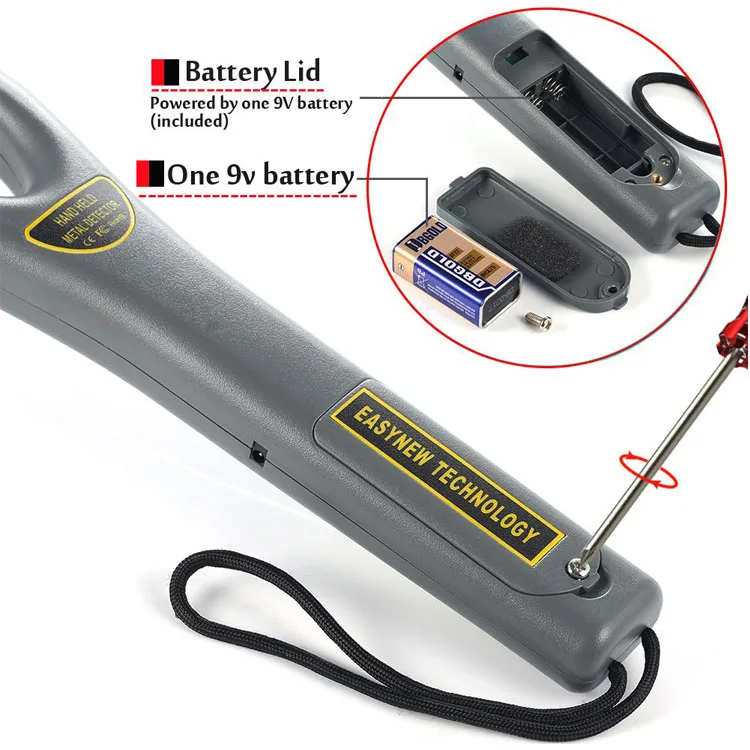 GC101H Portable Hand Held Metal Detector Body Scanner Security Equipment Industrial Metal Detector
