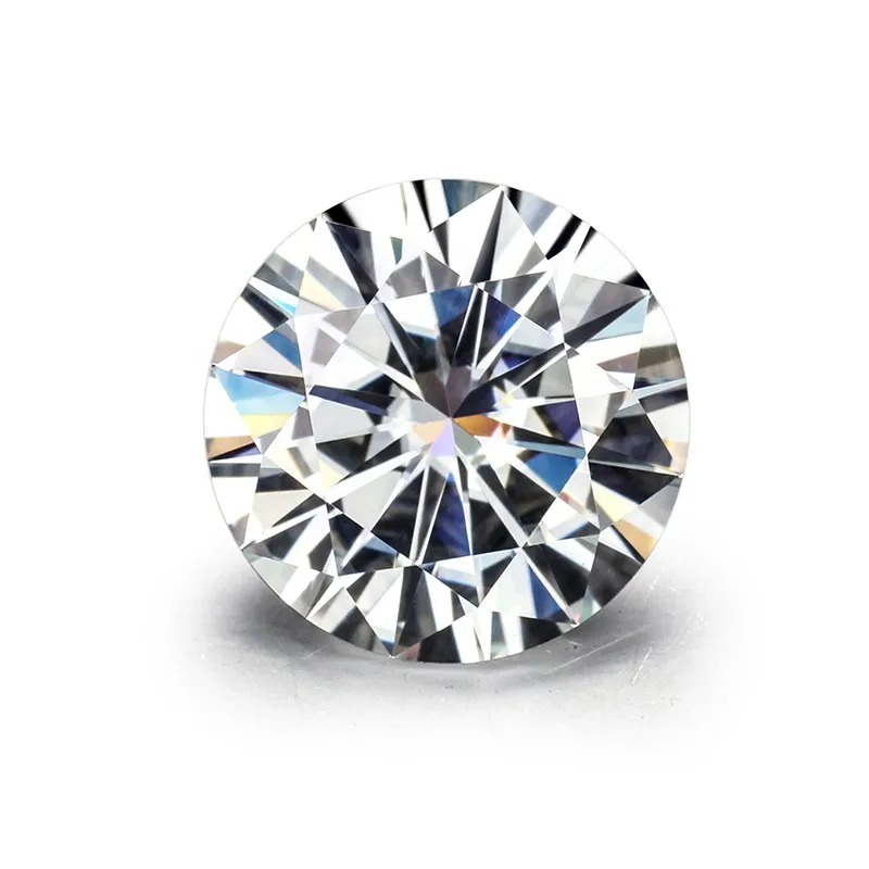 

9mm 3 carat round brilliant cut diamonds loose moissanite 8h & 8a cutting testing quality moissanite