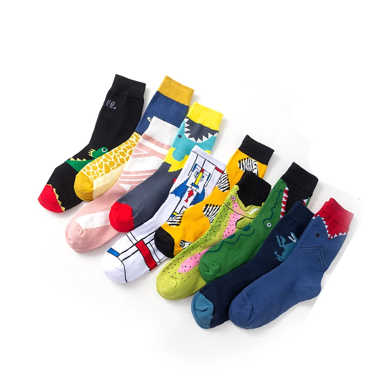 

Autumn winter new style fashion colorful animal woman color high cotton china sock wholesale, As pic