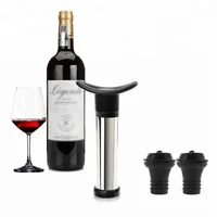 

3 pcs/set Red Wine Vacuum Air Pump Bottle Stopper Stainless Steel Champagne Whisky Vacuum Plug Bar Tools