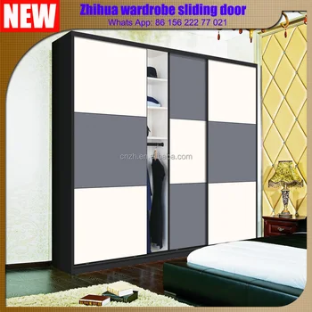 4 Sliding Door Modern Design Bedroom Furniture Wardrobe With