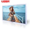 Full color 49/55 inch ultra narrow bezel lcd 4k HD tv wall mount digital signage for advertising display
