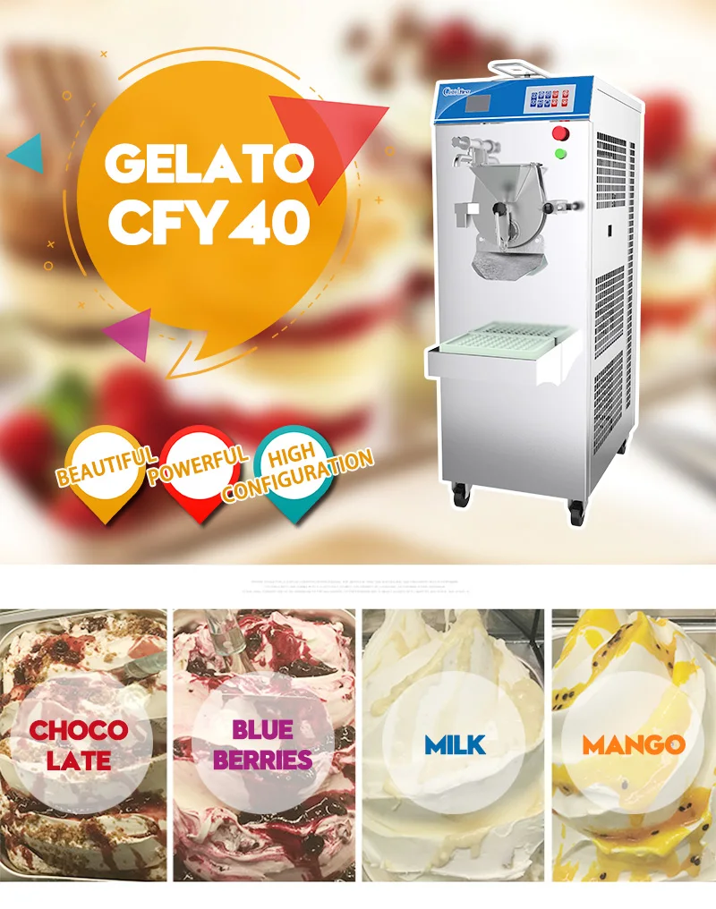 Donper Hard Ice Cream Machine Cfy40 One Touch Dispensing Buy Hard Ice