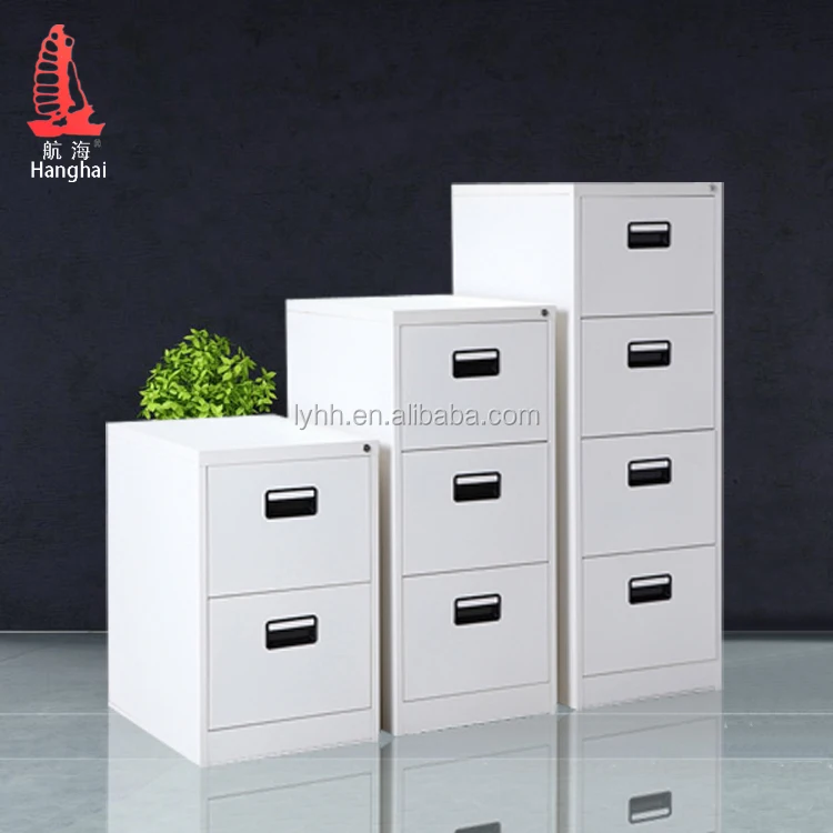 White Half Height Knock Down Storage 4 Drawer File Cabinet Legal