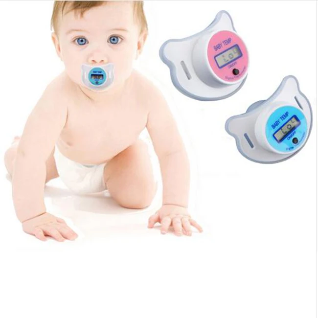 

Baby Digital Nipple Thermometers LCD Medical Pacifier Mouth Temperature Silicone Children's Thermometer Baby Health Monitors