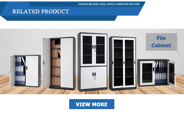 Six Doors Locker Metal Bookcase Industrial Steel Book Shelf With Glass Door