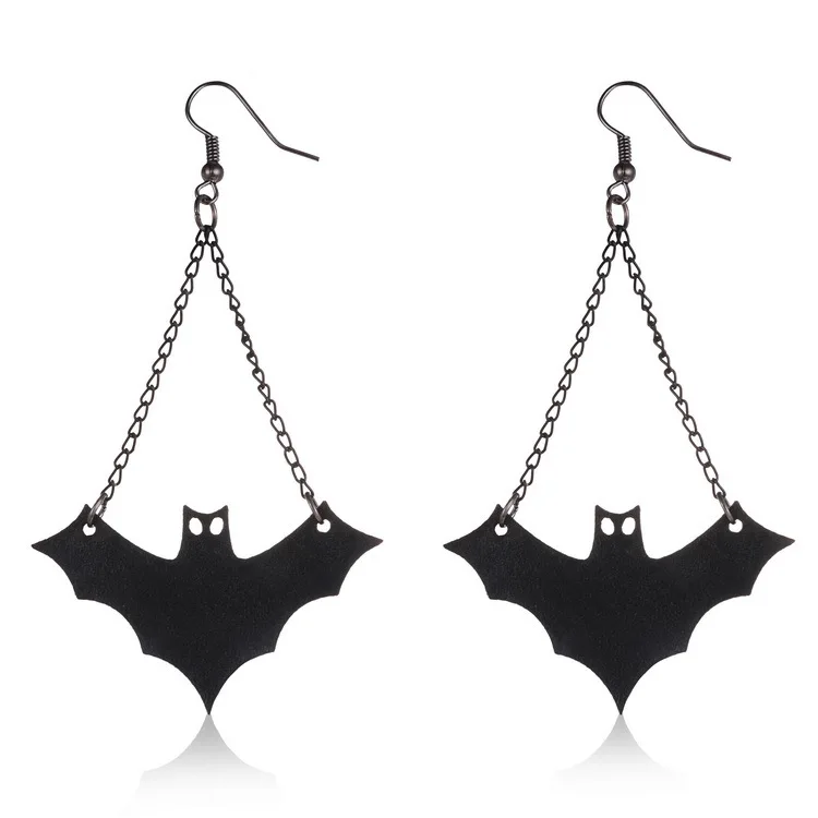 

New Design Personalized Cute Bats Earrings Women Halloween Jewelry Accessories Creative Strange Halloween Bat Earrings