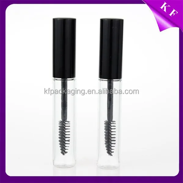 
Black Simple Design Empty Mascara Tube Packaging with Fiber Brush 