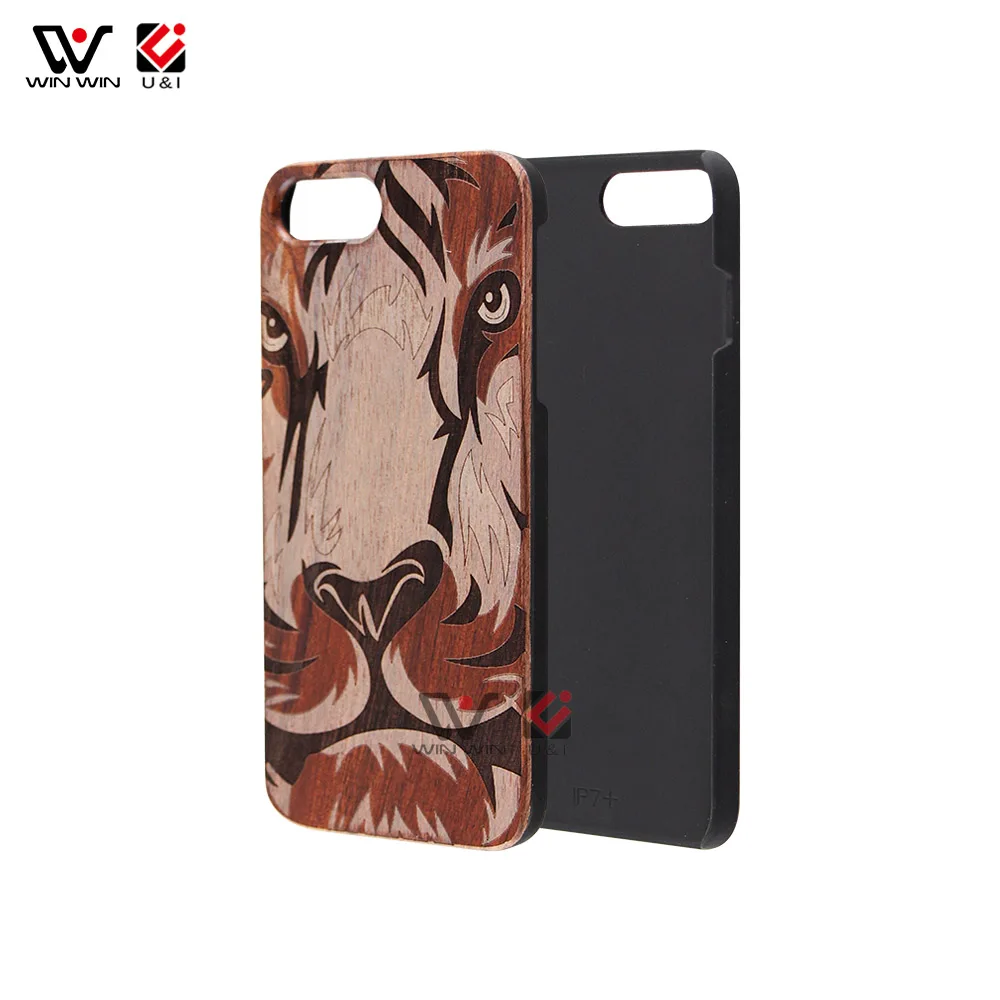 

2021 New Designs Rosewood Laser High Quality Wood Phone Case For iPhone 7Plus