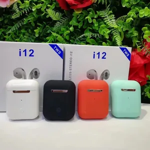 i12 TWS Bluetooth 5.0 Wireless Earbuds Bass Siri