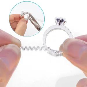 New Vintage Spiral Based Ring Size Adjuster Shellhard Guard Tightener Reducer Resizing DIY Jewelry Tools Parts
