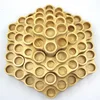 Rotatable Wooden Essential Oil Display Box with 4 Tiers Holds 63 Bottles for 10ml/15ml/100ml