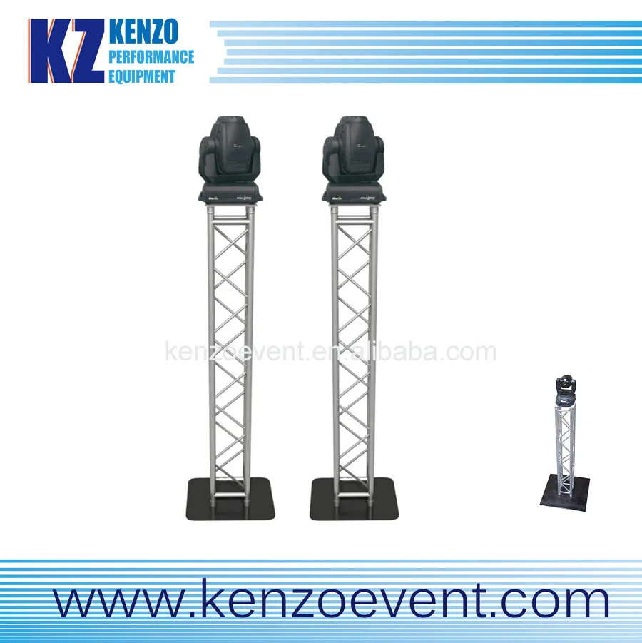 Customized square triangle truss aluminum DJ booth truss lectern