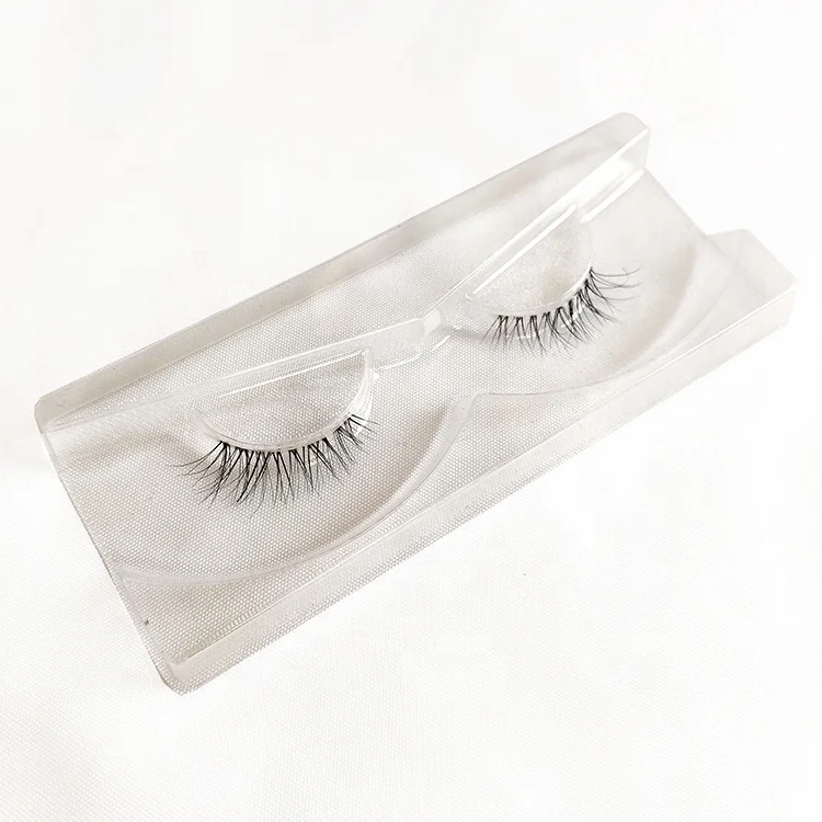 

invisible band mink eyelashes 3d cat eye style eyelashes extension private logo sticker short mink bottom eyelash