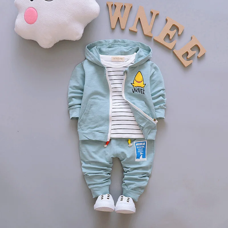 Turkey Wholesale Famous Brand Children Clothes Kids Boys Autumn 3 Pcs