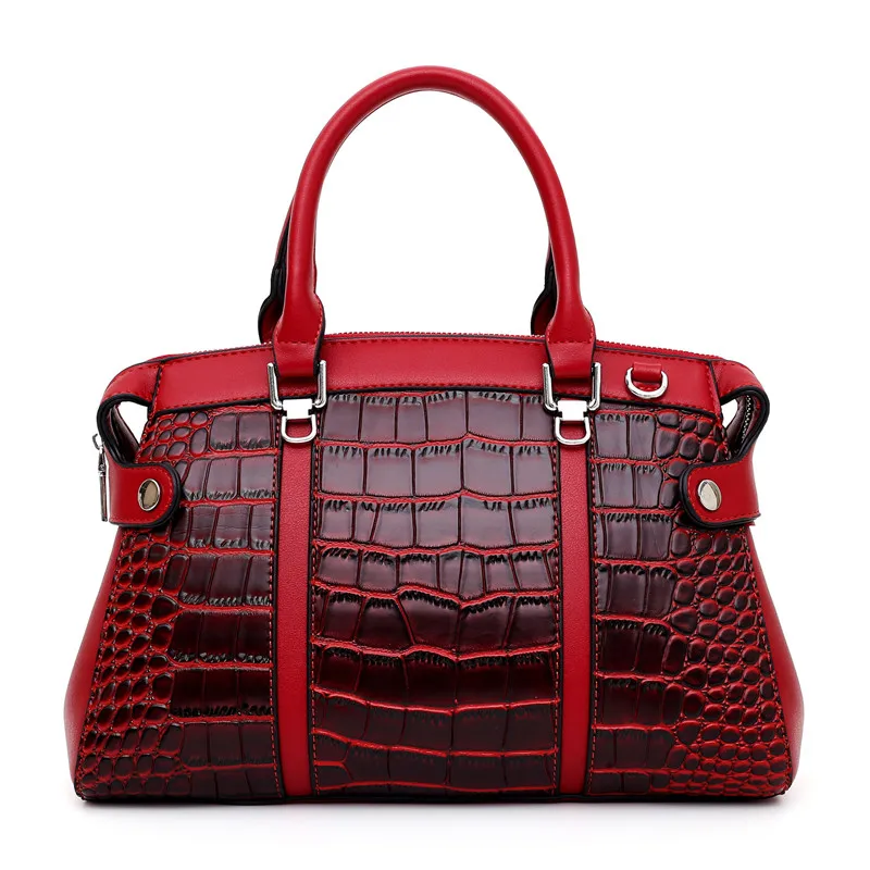 

2019 New model ovesize handbag Alligator trend leather Saffiano handbag