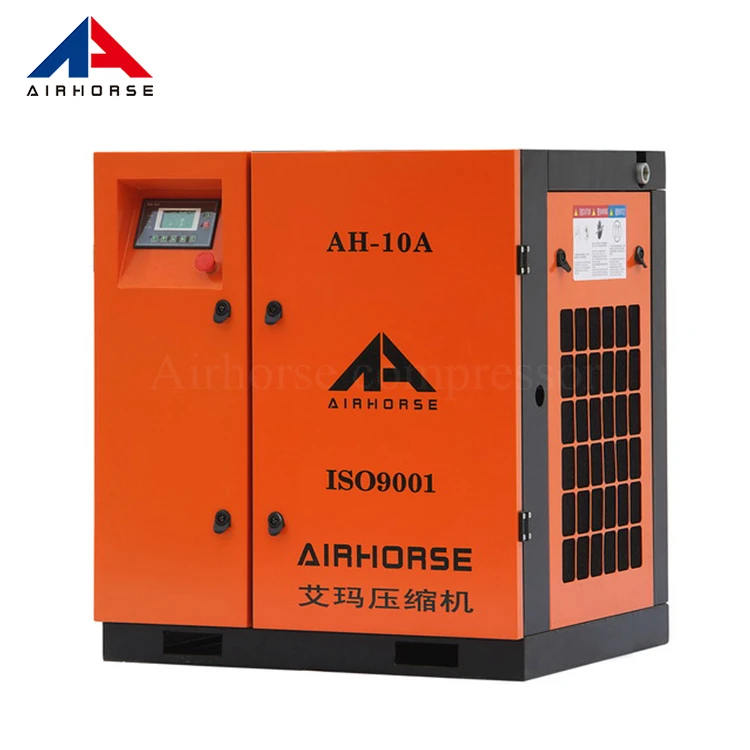 8bar 10bar 15HP 11KW 500L air tank air dryer screw air compressor with frequency inverter