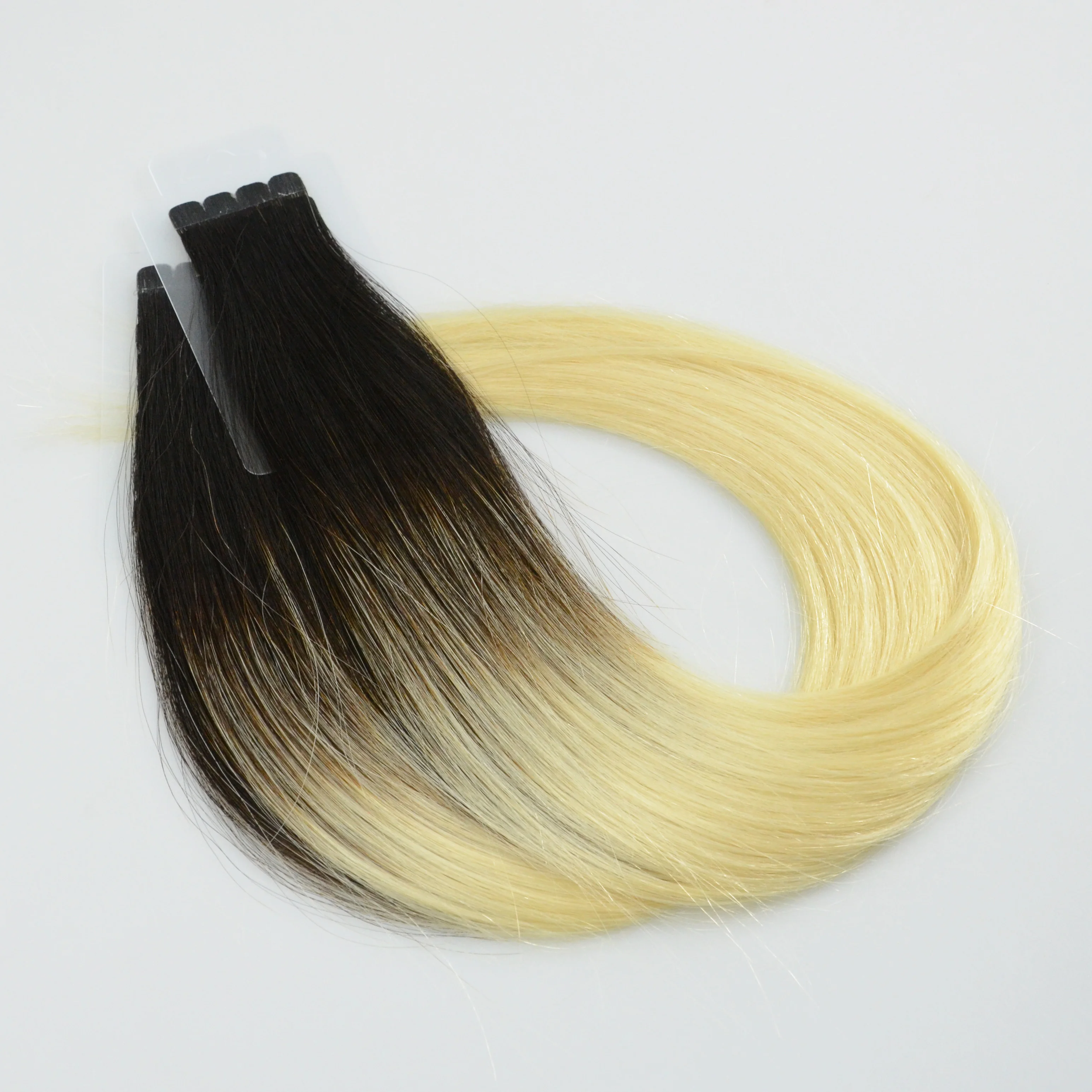 

Wholesale virgin remy brazilian human hair 12 inch tape hair, Ombre