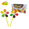 kids favorite 12g mini colorful fruity windmill shaped hard lollipop