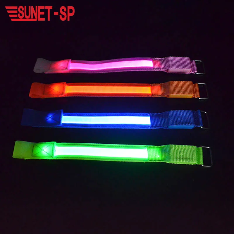 YiXUAN Led Running Reflective Vest Safety Night Light USB Rechargeable Cycling Safety