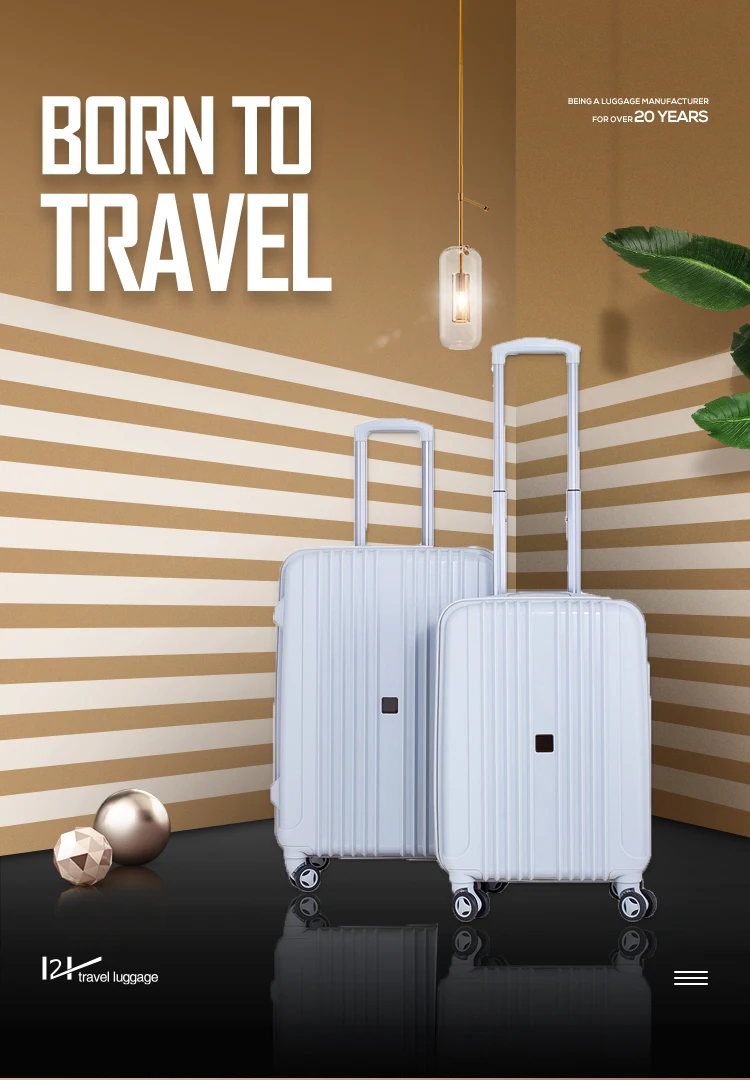 4 wheel spinner luggage aluminium trolley white suitcase