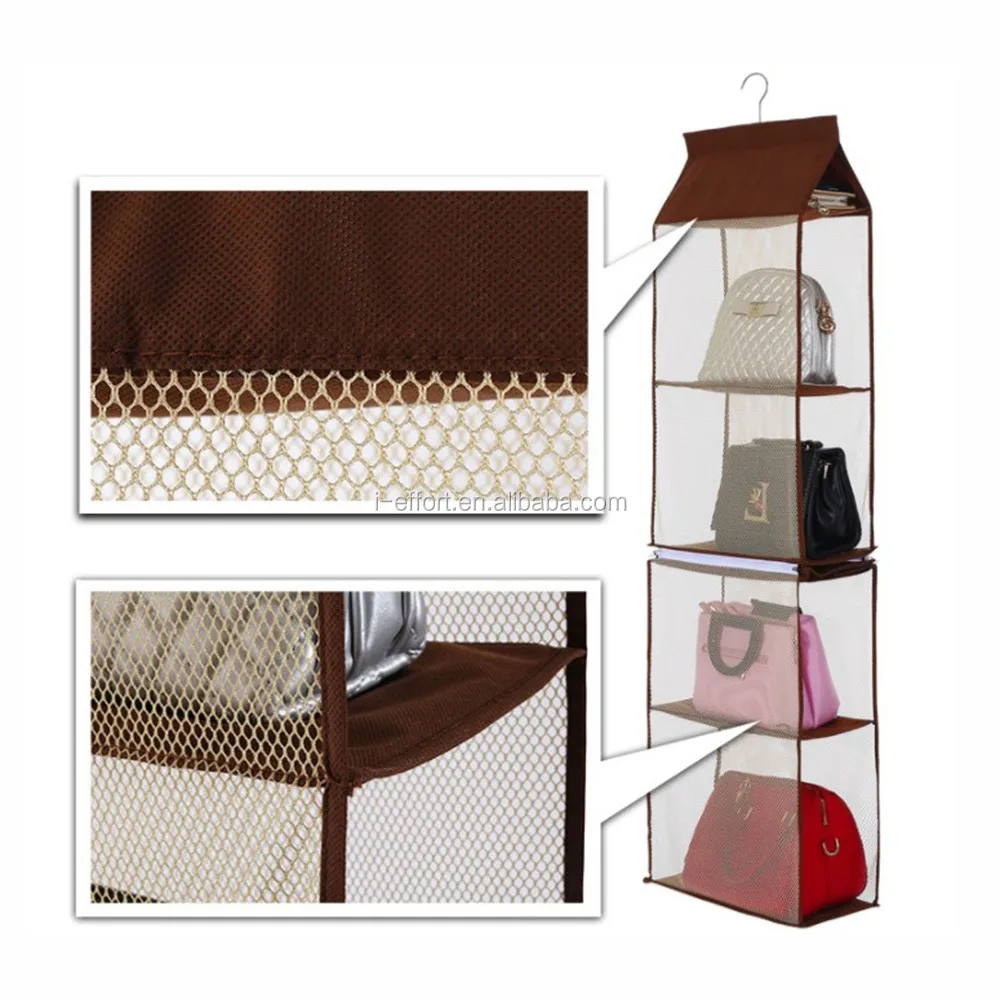 Detachable Bag Storage Hanging Bag Wardrobe Hanging Type 4 Layer Bag