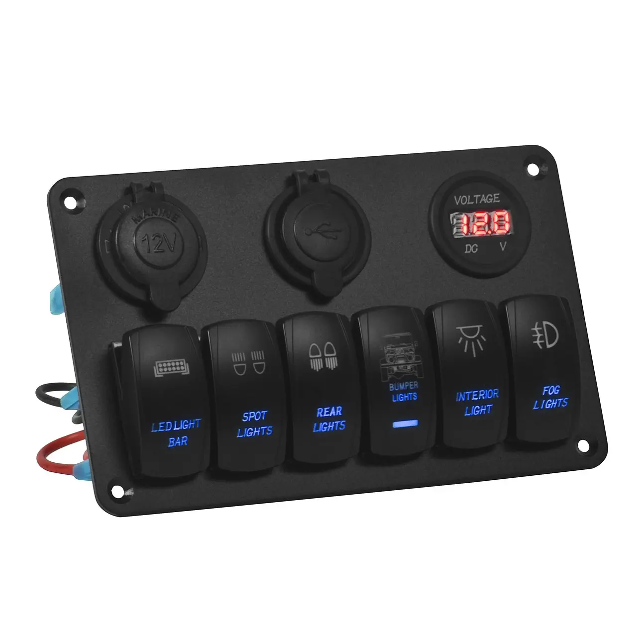 Buy Marine Switch Panel Ausdin Heavy Duty Aluminum Panel