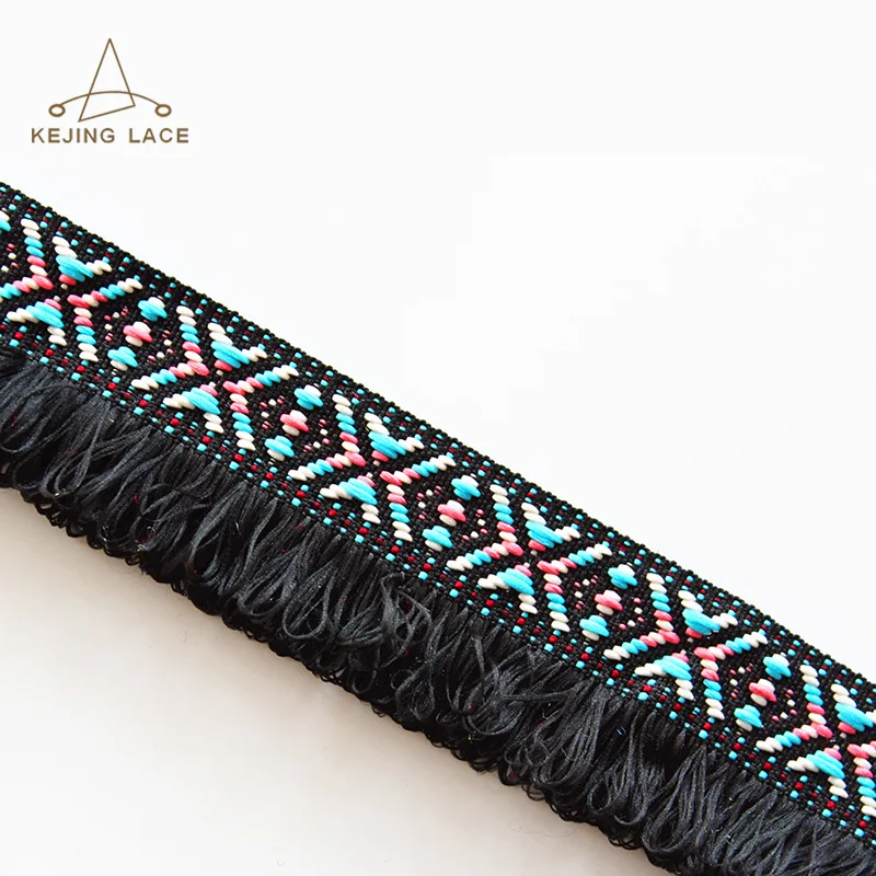
Embroidery Eraided Tassel Ribbons with Fringe 