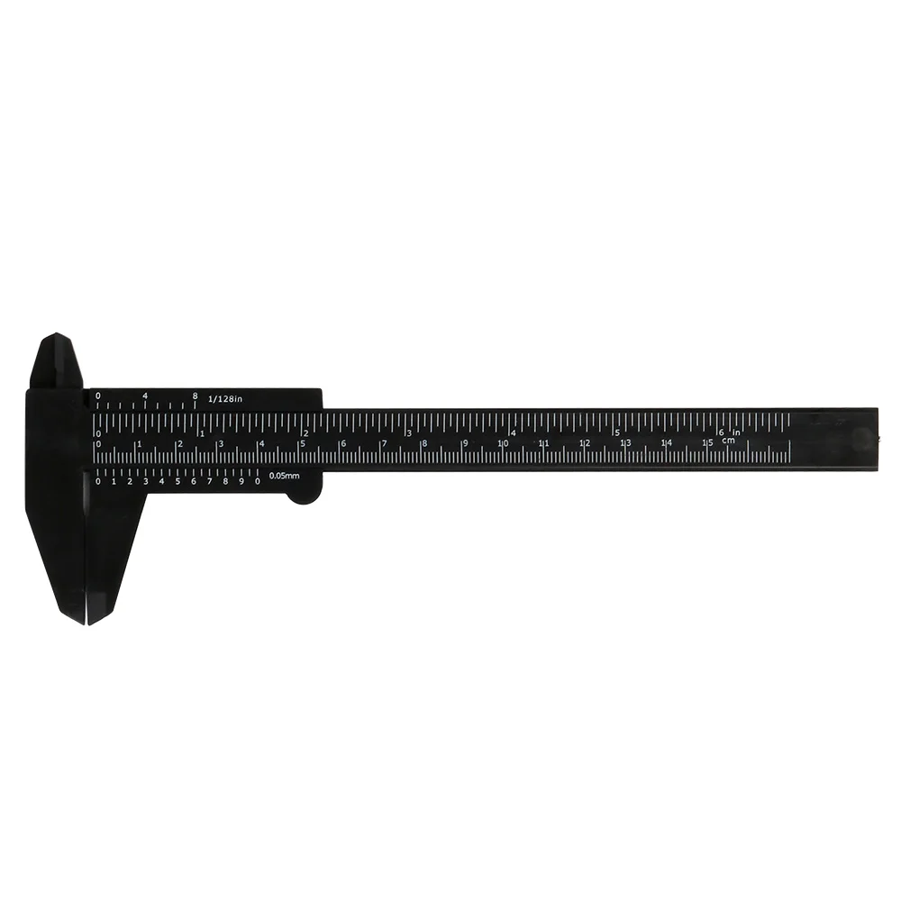 

Factory Supply Permanent Makeup Black Plastic Calipers Measuring Calipers Vernier Private Label Available, Black and white