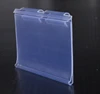 Clear plastic Hook Shelf Data Strips