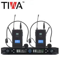 

TIWA Best Selling Professional uhf wireless microphone with 2 headsets