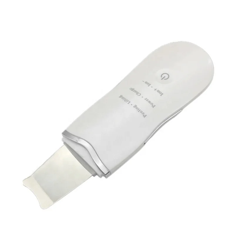 

rechargeable portable ultrasonic skin scrubber facial machine with USB Cable