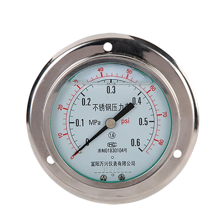 High Quality Stainless Steel Natural Gas Pressure Gauge - Buy Gas ...